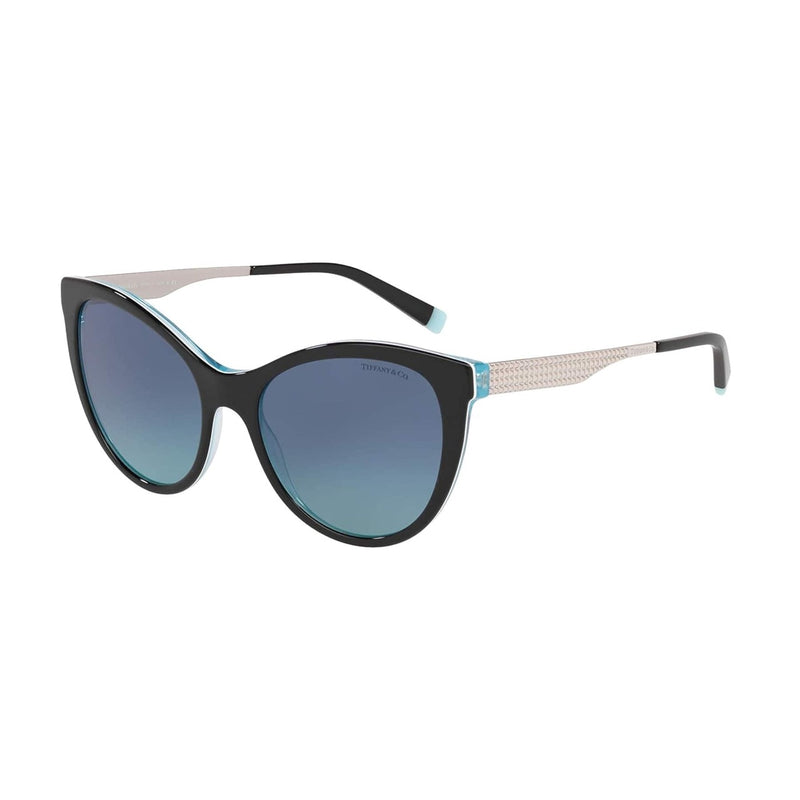 Tiffany & Co. TF4159-82749S Havana Blue Cat-Eye Gradient Azure Blue Lens Sunglasses