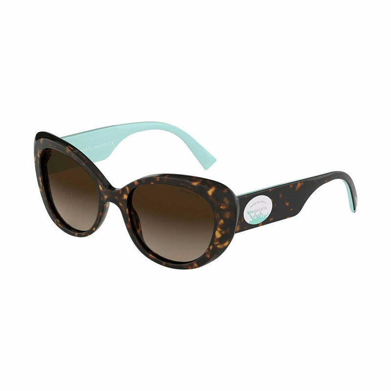 Tiffany & Co. TF4153-80153B Havana Butterfly Brown Gradient Lens Sunglasses