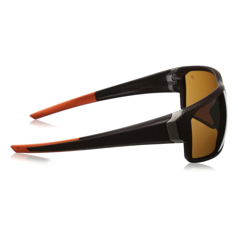 TAG Heuer TH9222-202 Racer Brown Orange Wraparound Sunglasses