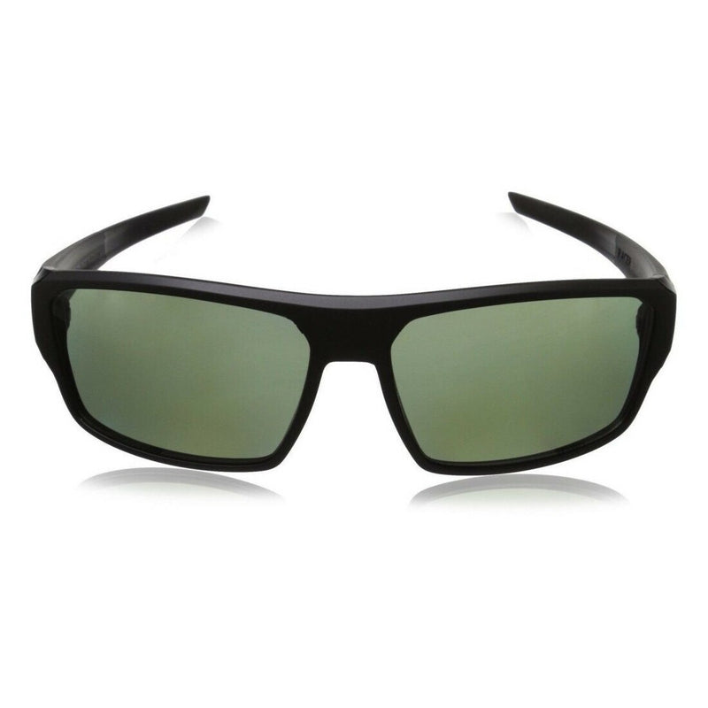 TAG Heuer 9222 304 Racer 2 Black Full Rim Polarized Green Lens Wrap Around Sunglasses