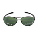 TAG Heuer 0256-301 LRS Black Aviator 62mm Green Lens Sunglasses